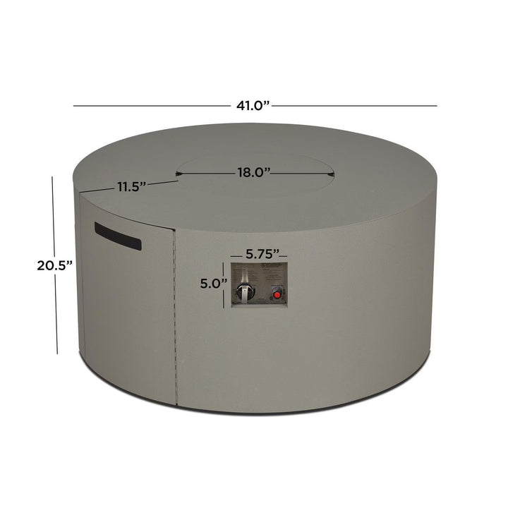 Real Flame 41-Inch Round Aluminum Propane Fire Pit Table