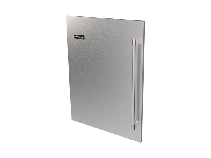 Perlick G5 Core 24" Stainless Steel Solid Door Panel with Two-Tone Handle – Left Hinge, No Lock