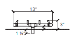 Crossfire 120K BTU Original Brass Burner - CFB120 - Circular Opening