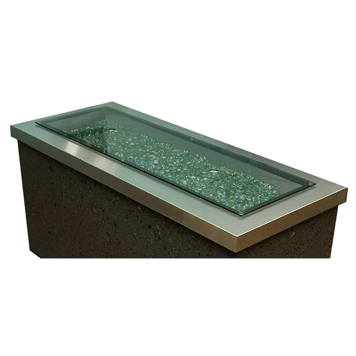 1224 Grey Glass Cover to be used with any firepit table with a CF-1224 burner