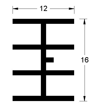 triple h shaped burner