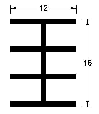 triple h shaped burner