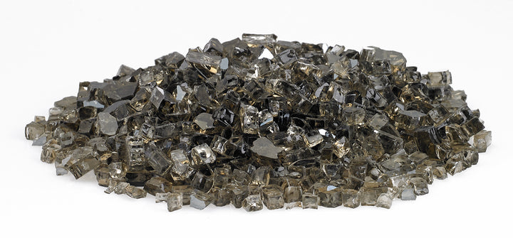 American Fire Glass - 1/4" Reflective Fire Glass- Multiple Color Options - 10 lbs