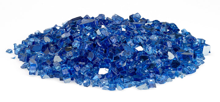 American Fire Glass - 1/4" Reflective Fire Glass- Multiple Color Options - 10 lbs