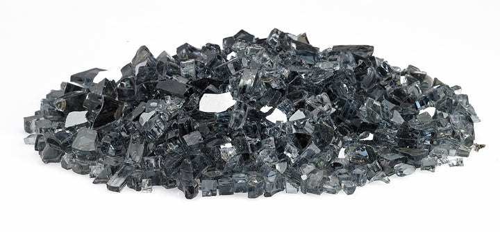 American Fire Glass - 1/4" Reflective Fire Glass- Multiple Color Options - 10 lbs
