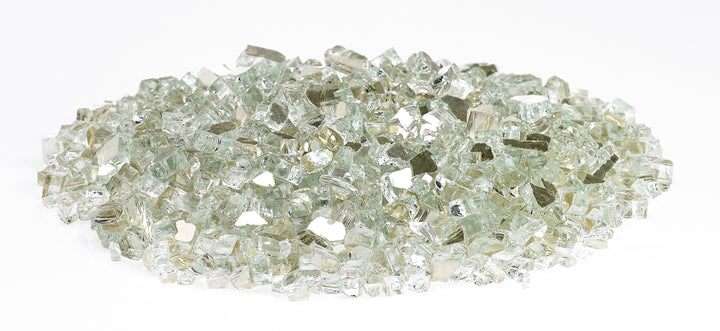 American Fire Glass - 1/4" Reflective Fire Glass- Multiple Color Options - 10 lbs