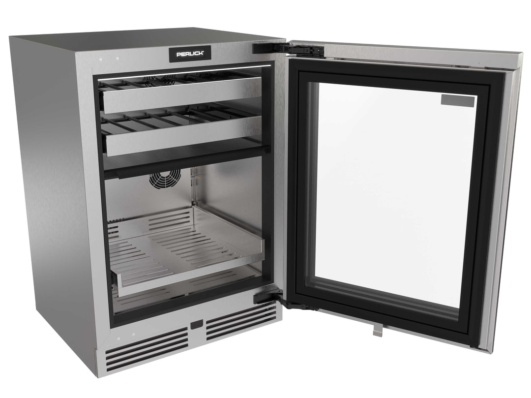 Perlick G5 Luxe 24" Dual Zone Wine & Beverage Refrigerator Glass Door – Panel Ready