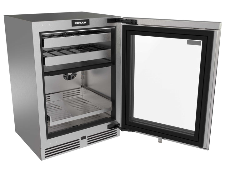 Perlick G5 Luxe 24" Dual Zone Wine & Beverage Refrigerator Glass Door – Panel Ready