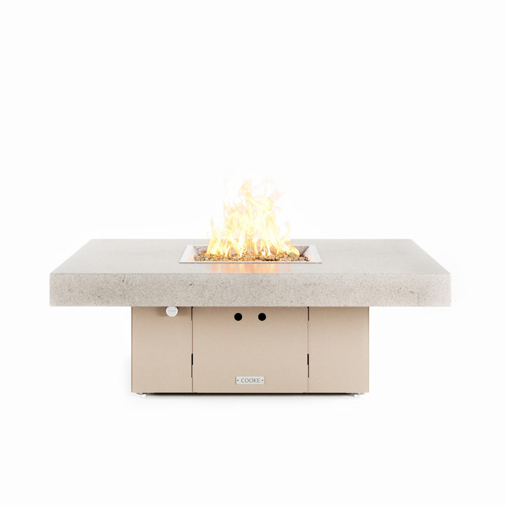 COOKE Santa Barbara Fire Pit Table 48" x 36" x 17" - Stone Top