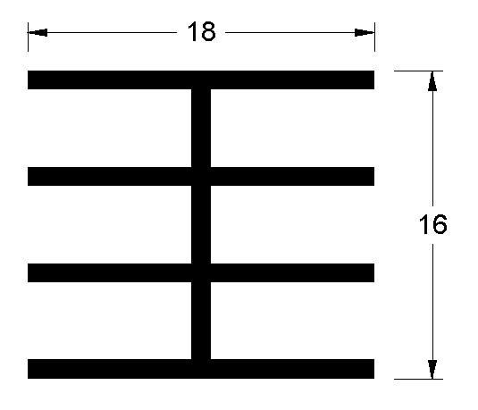 triple h shaped burner