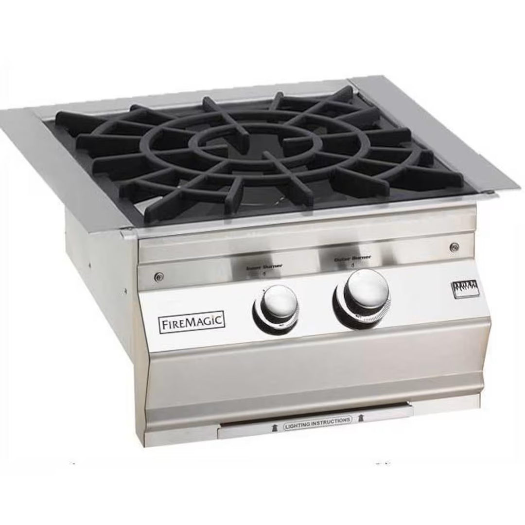 Fire Magic Classic 19-KB2P-0 20-3/4-Inch Built-In Propane Power Burner with Porcelain Cast Iron Grid