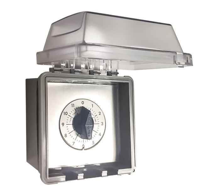 2-Hour Dial Timer with NEMA-Rated Enclosure – Automatic Shut-Off for Gas Fire Pits