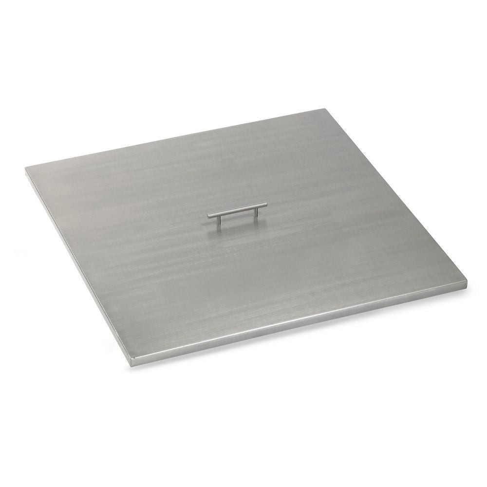 American Fire Glass 33" Stainless Steel Square Drop-In Pan Cover