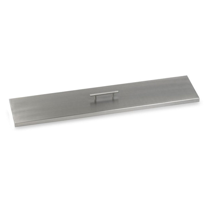 American Fire Glass 39" Stainless Steel Cover Linear Drop-In Pan Cover