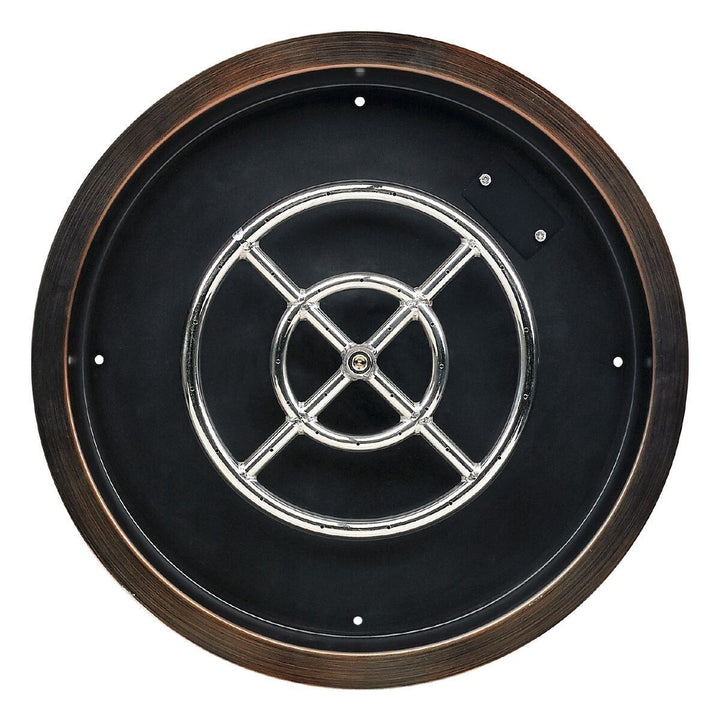 American Fire Glass OB-RSPMKIT-Config Match Light Fire Pit Kits Oil Rubbed Bronze Round Bowl Pans