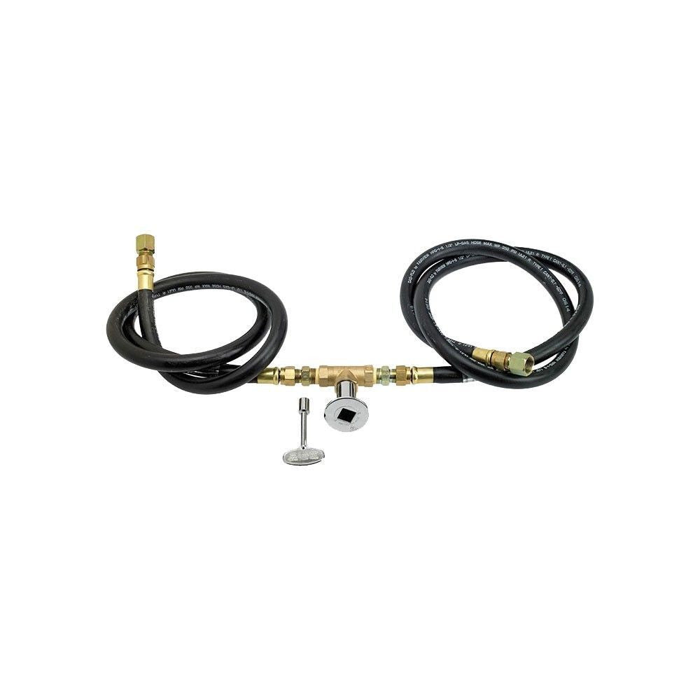 American Fire Glass 48"x 6" Linear Oil Rubbed Bronze Drop-In Pan with Spark Ignition Kit
