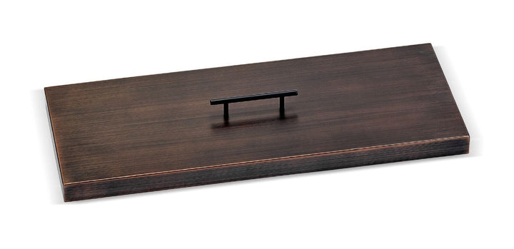 American Fire Glass 27" Rectangular Oil Rubbed Bronze Drop-In Pan Cover