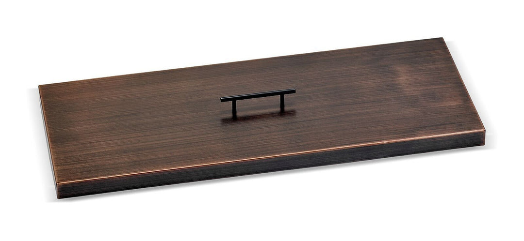 American Fire Glass 33" Rectangular Oil Rubbed Bronze Drop-In Pan Cover