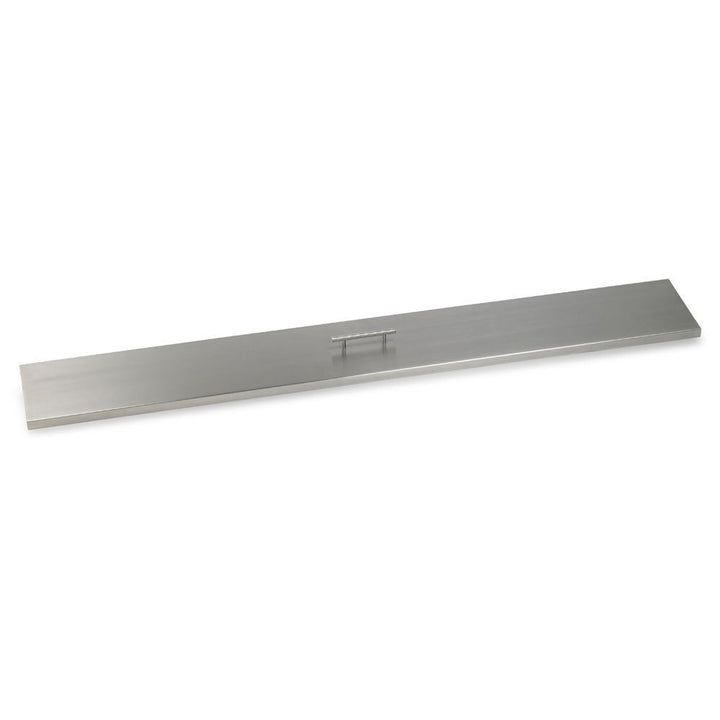 American Fire Glass 63" Stainless Steel Cover Linear Drop-In Pan Cover