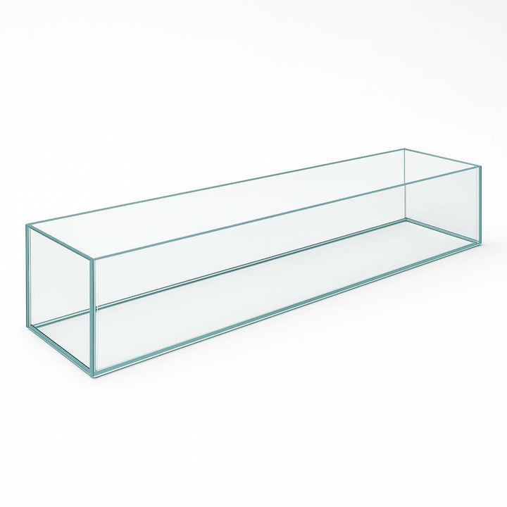 COOKE Custom Bonded Starphire Ultra-Clear Glass Wind Screen For Any Fire Pit (Glass: 1/2" Thick, 10" Height)