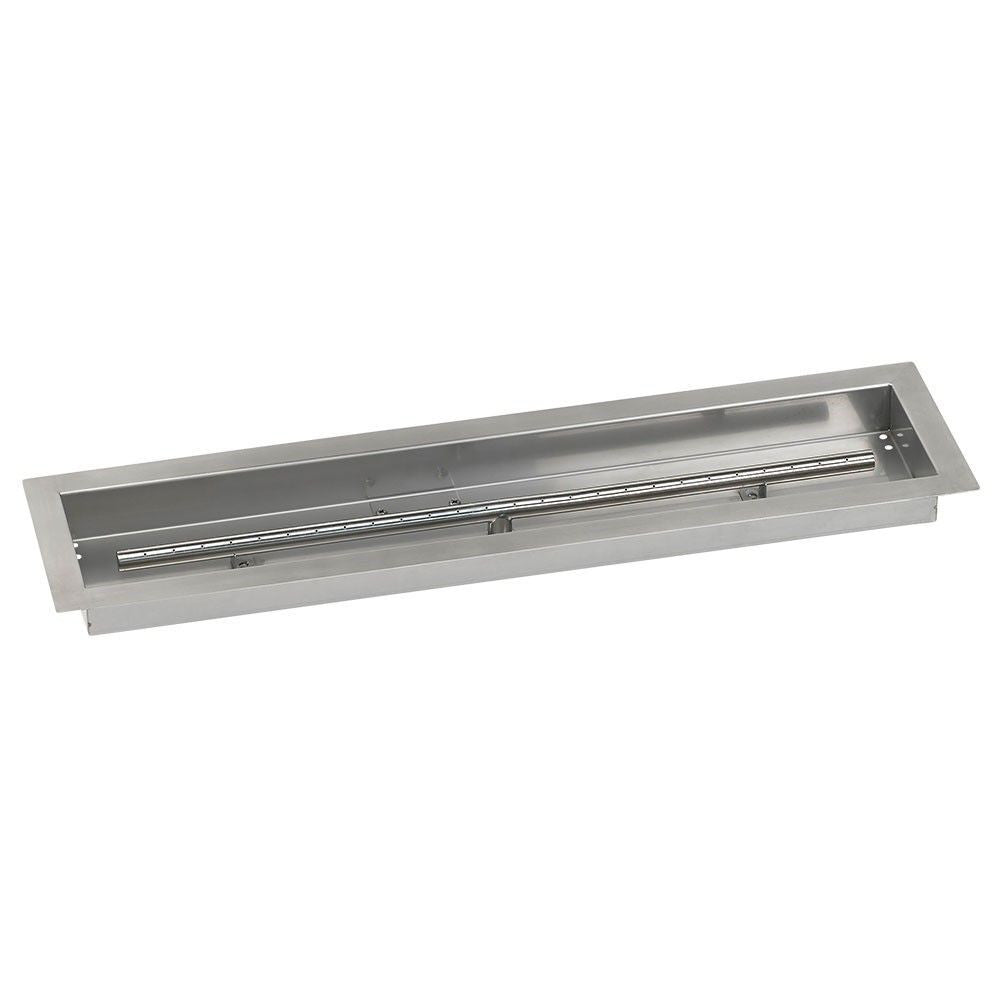 American Fire Glass 30" x 6" Linear Channel Drop-In Pan with Spark Ignition Kit - Bundle