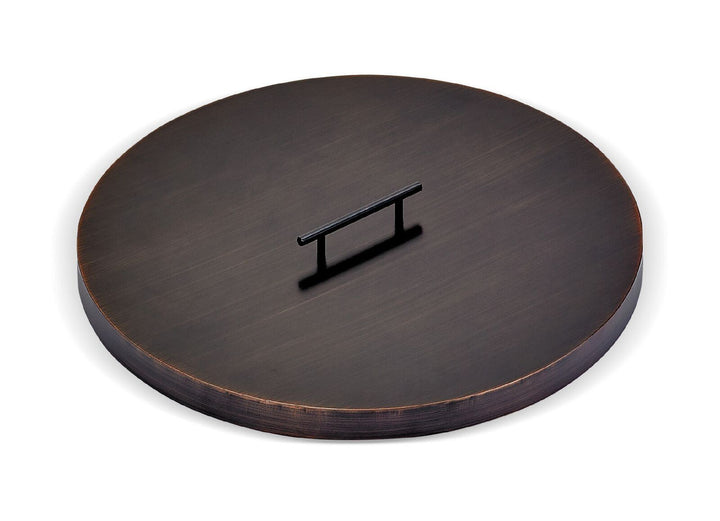 American Fire Glass 28" Round Oil Rubbed Bronze Drop-In Pan Cover