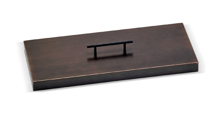 American Fire Glass 33" Rectangular Oil Rubbed Bronze Drop-In Pan Cover