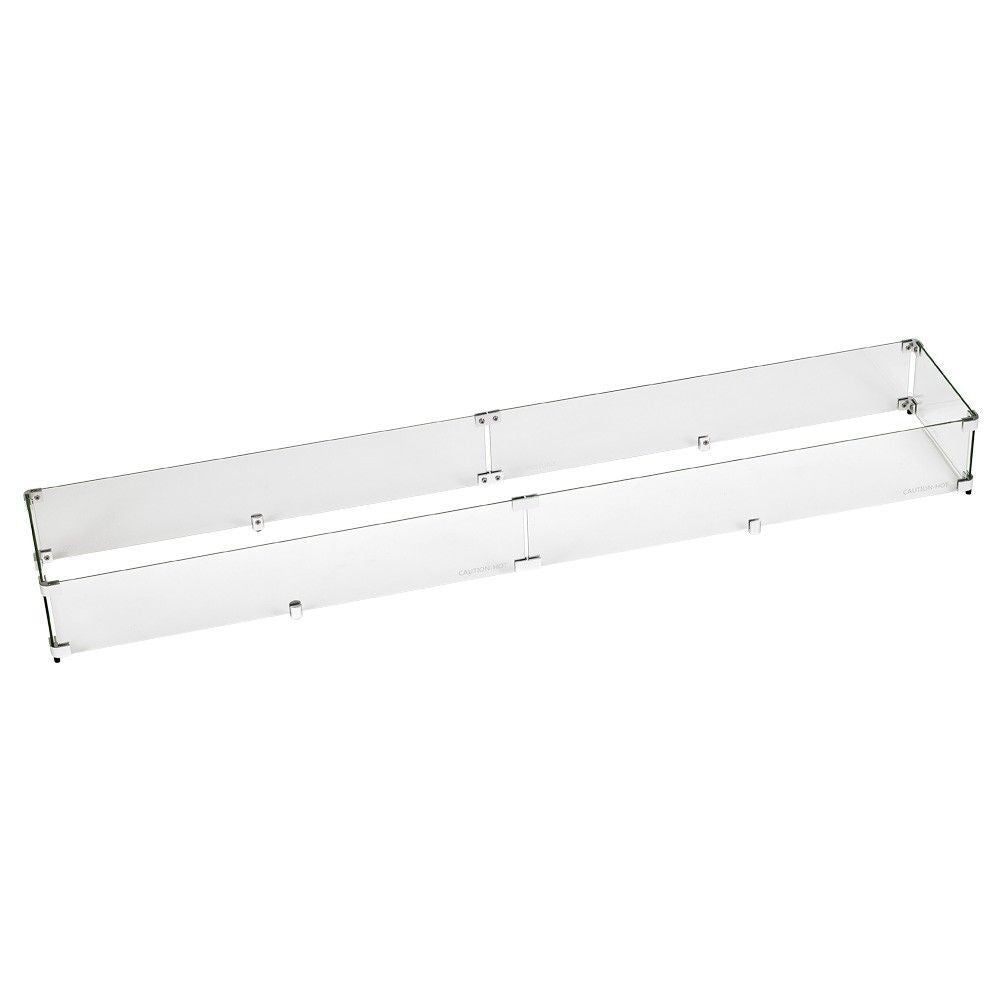 American Fire Glass 60" x 6" Linear Drop-In Pan with Match Light Kit - Bundle