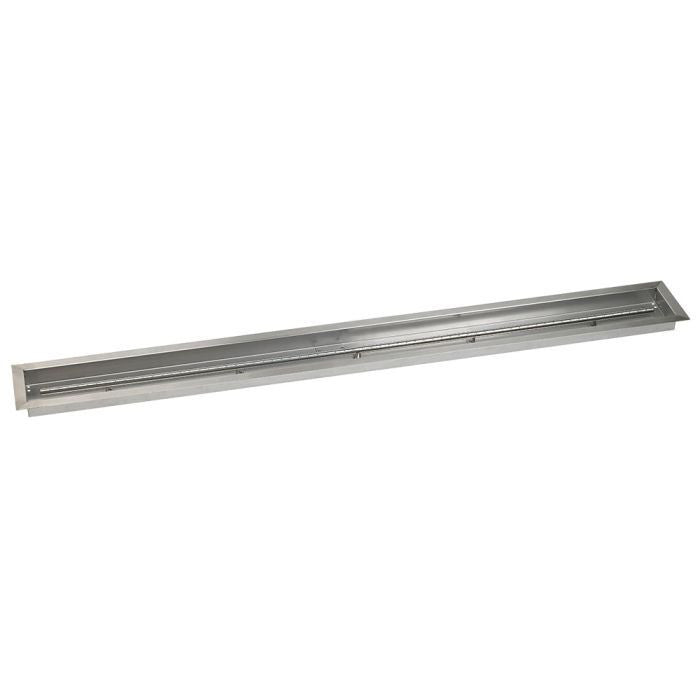 American Fire Glass 72"x 6" Linear Stainless Steel Drop-In Pan with Spark Ignition Kit