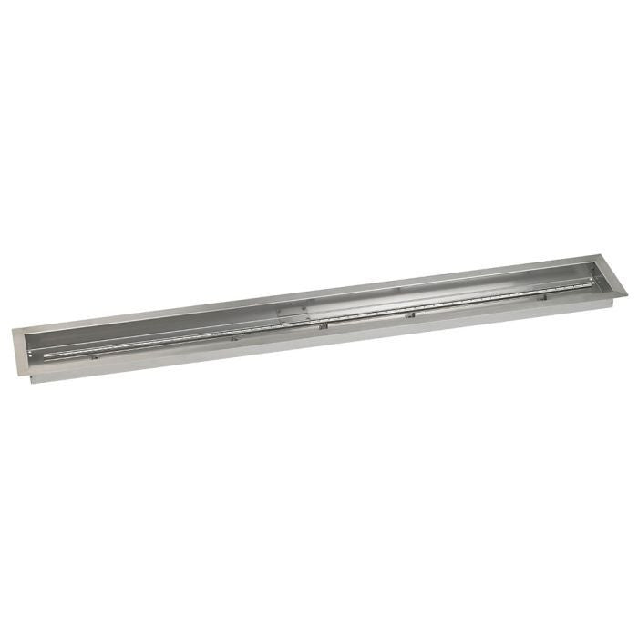 American Fire Glass 60"x 6" Linear Stainless Steel Drop-In Pan with Spark Ignition Kit