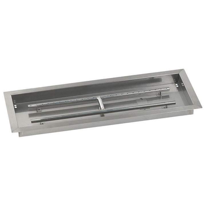 American Fire Glass 30" x 10" Rectangular Drop-In Pan with Spark Ignition Kit  Bundle