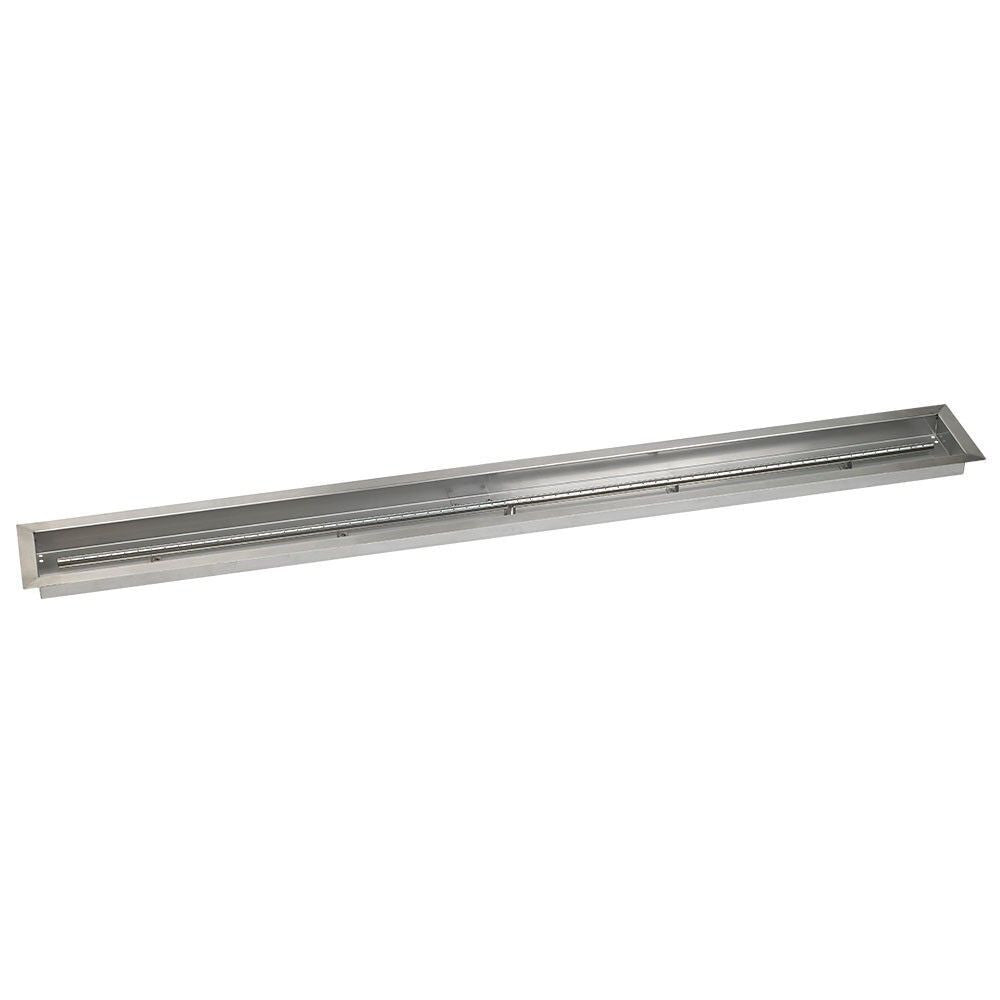 American Fire Glass 72" x 6" Linear Drop-In Pan with Match Light Kit - Bundle