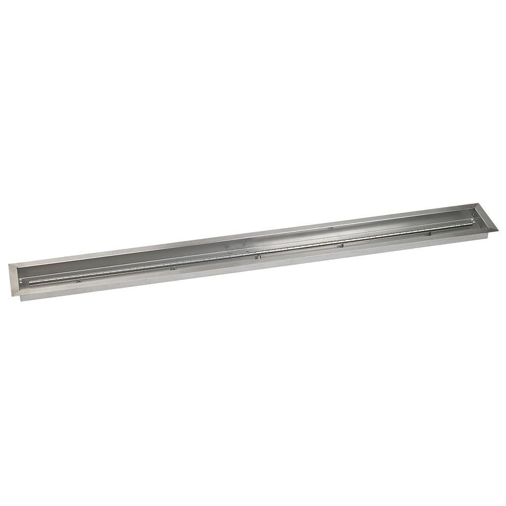 American Fire Glass 72" x 6" Linear Channel Drop-In Pan with Spark Ignition Kit - Bundle