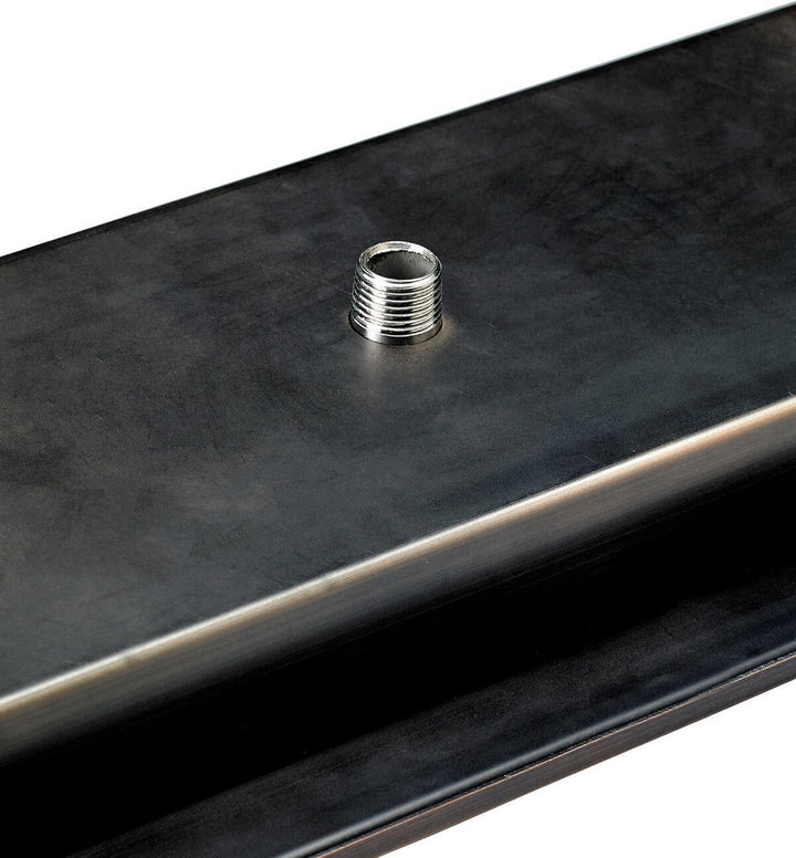 American Fire Glass 36"x 6" Linear Oil Rubbed Bronze Drop-In Pan with Match Light Kit