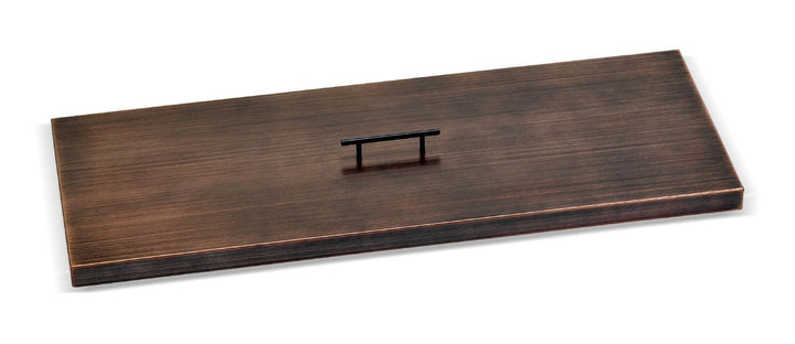 American Fire Glass 39" Rectangular Oil Rubbed Bronze Drop-In Pan Cover