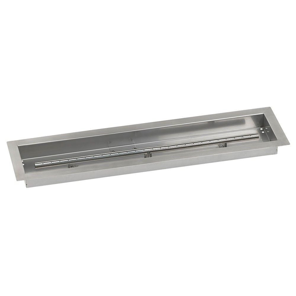 American Fire Glass 30" x 6" Linear Drop-In Pan with Match Light Kit - Bundle