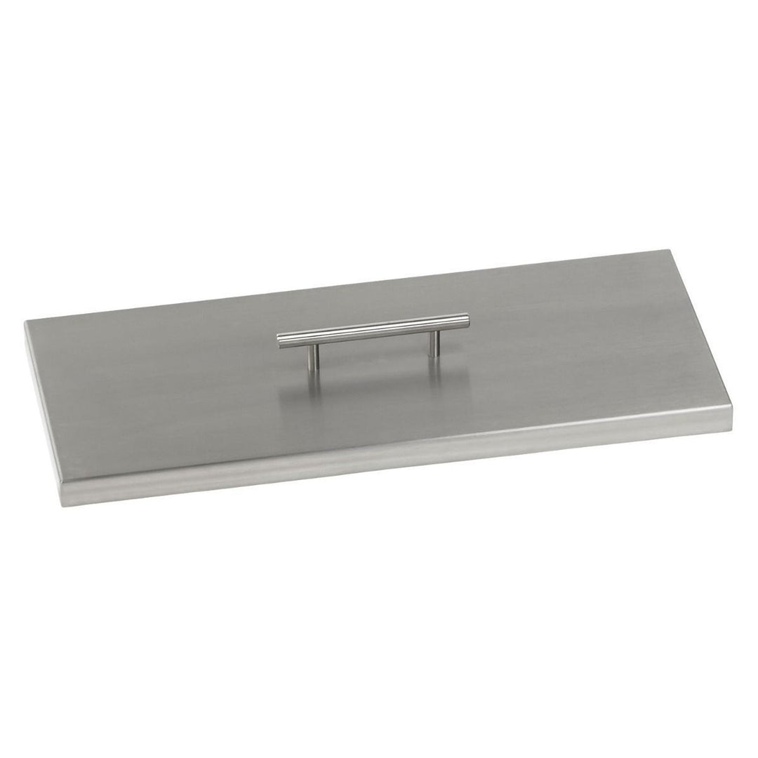 American Fire Glass  24" x 8" Rectangular Stainless Steel Drop-in Fire Pit Pan With Electric Ignition System kit, CSA Certified - Bundle