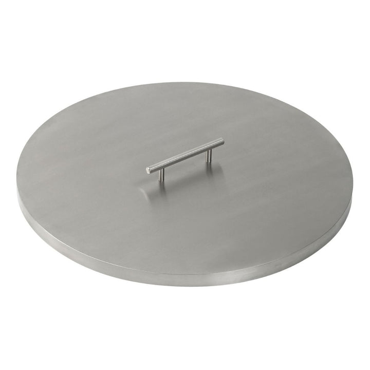 American Fire Glass 25" Round Stainless Steel Drop-in Fire Pit Pan With Electric Ignition System kit, CSA Certified - Bundle