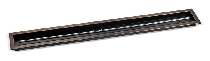 American Fire Glass 60"x 6" Linear Oil Rubbed Bronze Drop-In Pan with Spark Ignition Kit
