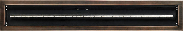 American Fire Glass 48"x 6" Linear Oil Rubbed Bronze Drop-In Pan with Spark Ignition Kit