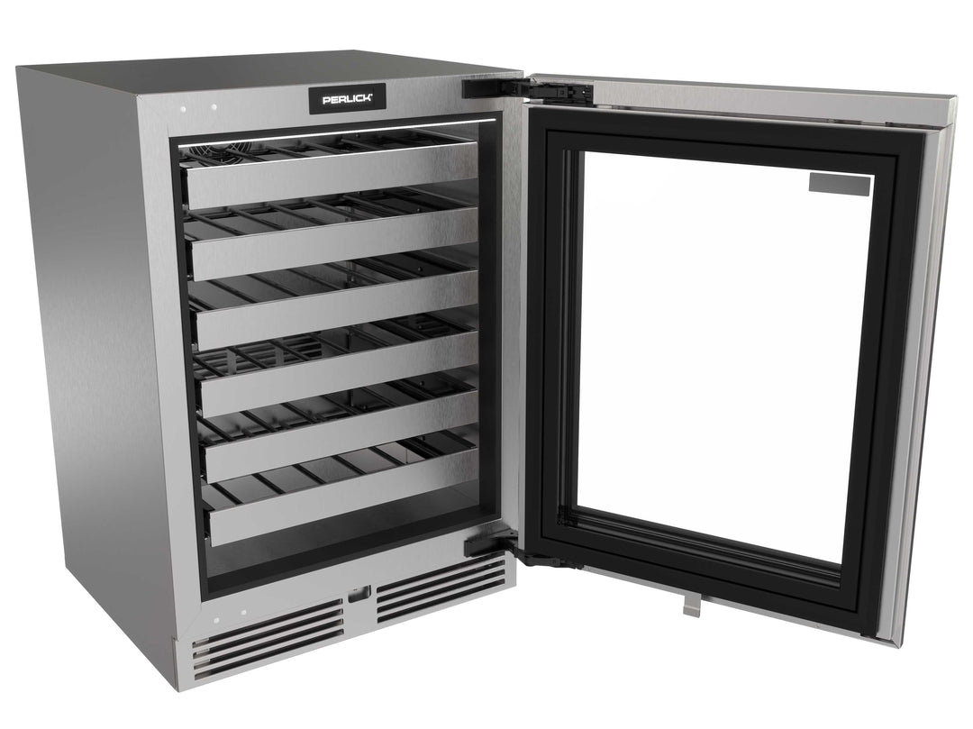 Perlick G5 Luxe 24" Wine Reserve with Glass Door – Panel Ready