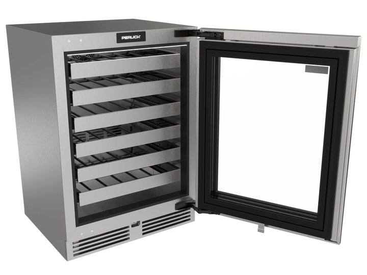Perlick G5 Luxe 24" Wine Reserve with Glass Door – Panel Ready