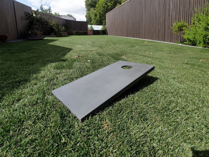 Cantilevered Concrete Cornhole Board Set