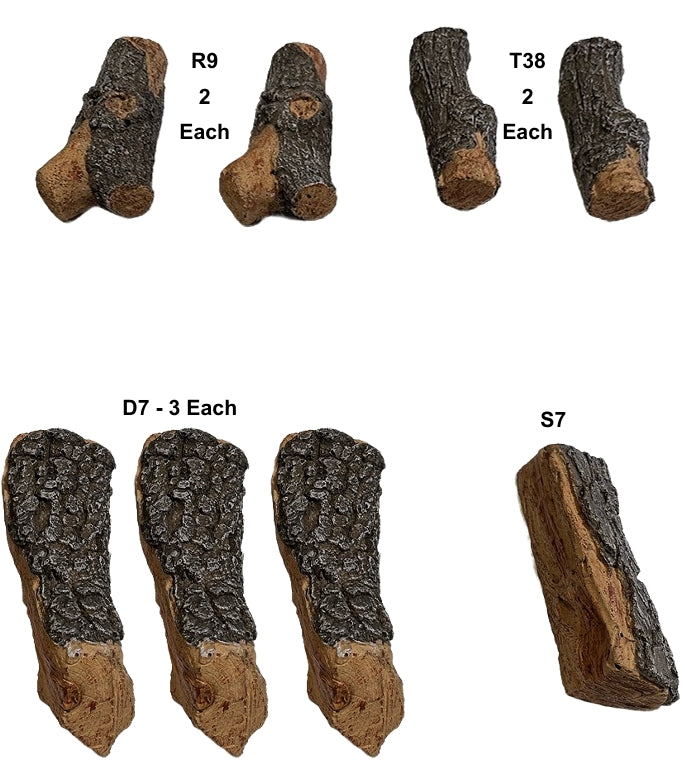 Rasmussen - Fire Pit Bark/Split  Small  Log Stacks