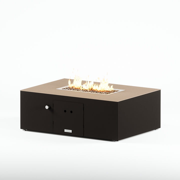 COOKE Costa Mesa Fire Pit Table  47" x 33" x 17" - Aluminum Top