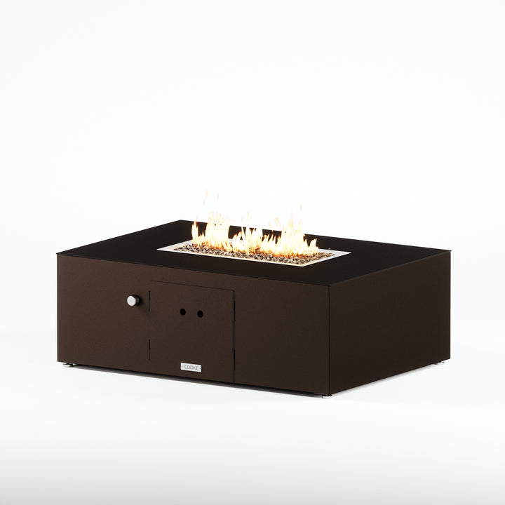 COOKE Costa Mesa Fire Pit Table  47" x 33" x 17" - Aluminum Top