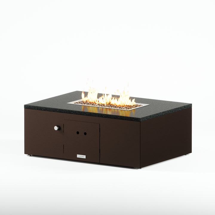 COOKE Costa Mesa Fire Pit Table  47" x 33" x 17" - Stone Top