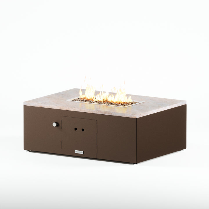 COOKE Costa Mesa Fire Pit Table  47" x 33" x 17" - Stone Top