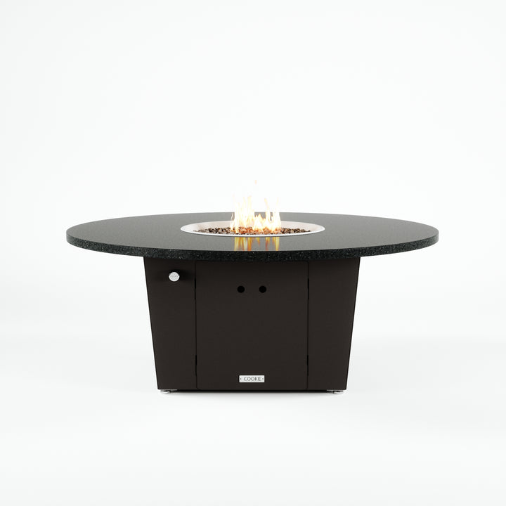 COOKE Olympic Fire Pit Table 55'' Diameter x 22" - Stone Top