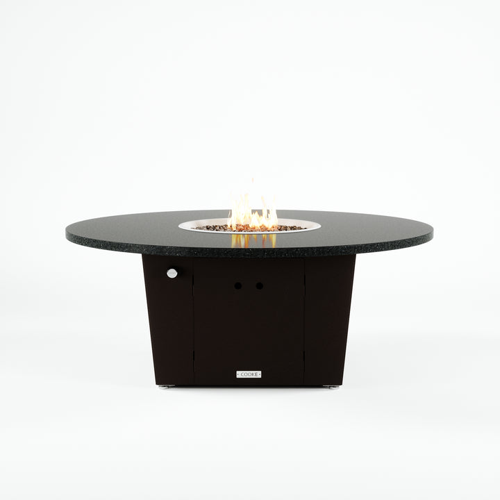 COOKE Olympic Fire Pit Table 55'' Diameter x 22" - Stone Top